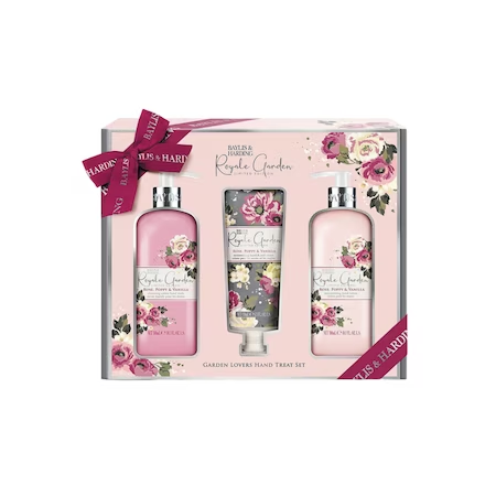 Baylis & Harding Royale Garden Rose Poppy & Vanilla Luxury Garden Lovers Hand Treat Gift Set